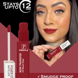 PERPAA Set Of 3 Waterproof Liquid Matte Power Stay Lipstick 150gm image 3