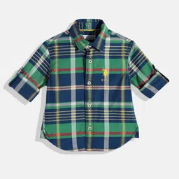 U.S. Polo Assn. Kids Boys Tartan Checked Casual Shirt-picture-11
