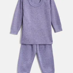 BODYCARE INSIDER Kids Anti-Bacterial Purple Ribbed Thermal Set-picture-41