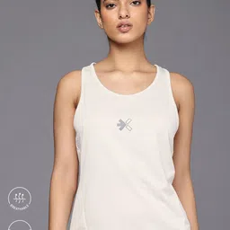 HRX by Hrithik Roshan Brand Logo Detail Running T-shirt image 4