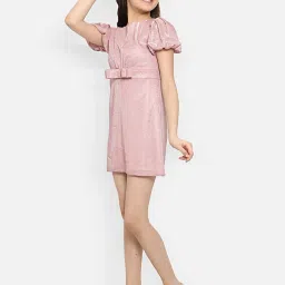 Natilene Kids Pink Embellished Dress image 5