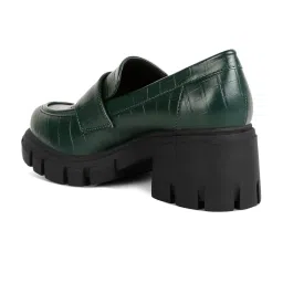 London Rag Women's Dark Green Casual Loafers image 5