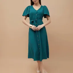 Code By Lifestyle Blue Regular Fit Dress image 1