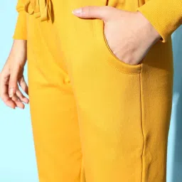 Sweet Dreams Mustard Regular Fit Track Suit image 5