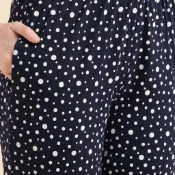 Sweet Dreams Navy Cotton Printed T-Shirt Pyjama Set image 5