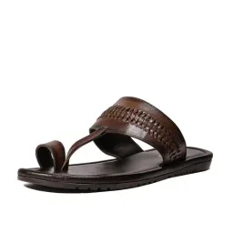 Louis Stitch Men's Brown Toe Ring Sandals image 3