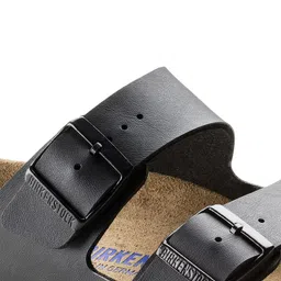 Birkenstock Unisex Black Arizona Birko-Flor Regular Width Comfort Sandals image 3