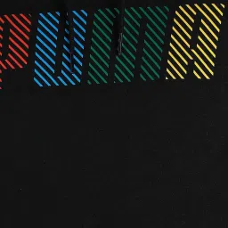 Puma Black Cotton Regular Fit Printed Hooded Sweatshirts image 5