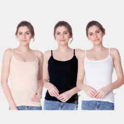 Dollar Missy Multicolor Cotton Camisole - Pack of 3-picture-31