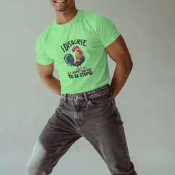 Silver Moon Clothing Typography Printed Drop-Shoulder Sleeves Pure Cotton T-shirt-image-67