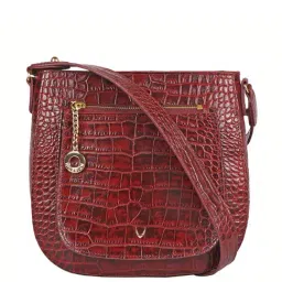 Hidesign Red Textured Medium Sling Handbag-image-42
