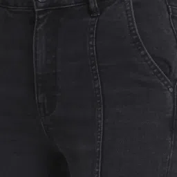 Spykar Black Regular Fit Mid Rise Jeans image 5