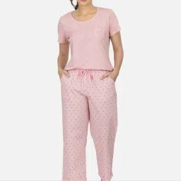 The Calm Collective Prism Pink Ellen Turn-Up Pajama image 4