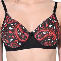 FIMS Navy & Black Printed Bras - Pack Of 2 image 5