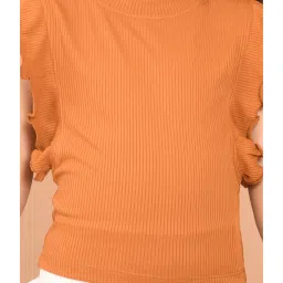LilPicks Kids Brown Solid Top image 5