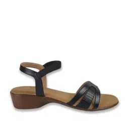 Metro Women's Black Ankle Strap Sandals image 3