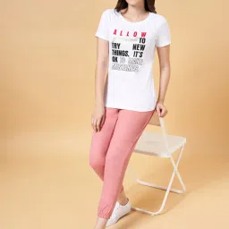 Honey by Pantaloons White Cotton Graphic Print T-Shirt image 5