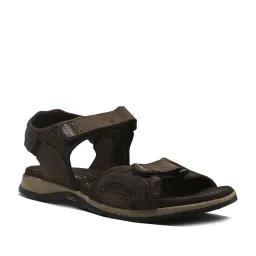 Woodland Men's Brown Floater Sandals image 2