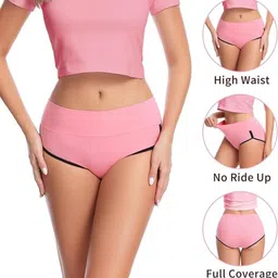 Diving Deep Pack Of 4 Cotton High Rise Hipster Briefs image 2