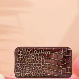 Caprese Faux leather Burgundy Women Wallet image 1