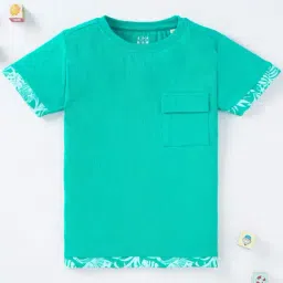 Ed-a-Mamma Kids Blue Cotton Regular Fit T-Shirt-picture-33