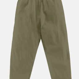 Kiddopanti Kids Olive Solid Pyjamas-picture-29
