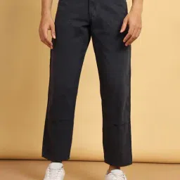 Wrangler Navy Relaxed Fit Low Rise Cotton Carpenter Jeans-image-57