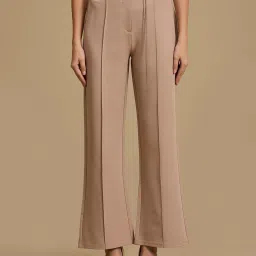 Kazo Beige Plain Trousers image 1