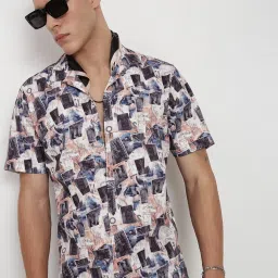 showoffff Showoff Multi Relaxed Fit Abstract Print Shirt image 1