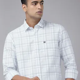Arrow Sport Manhattan Slim Fit Checked Pure Cotton Casual Shirt-picture-33