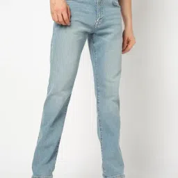 GAP Lt. Blue Relaxed Fit Solid Jeans-image-58