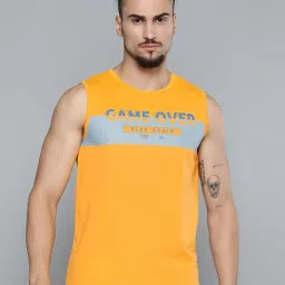 Alcis Orange Slim Fit Printed T-Shirts image 1