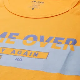 Alcis Orange Slim Fit Printed T-Shirts image 4