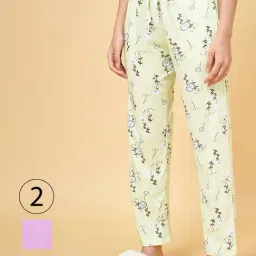 Dreamz by Pantaloons Purple Green Cotton Printed Pyjamas-image-32