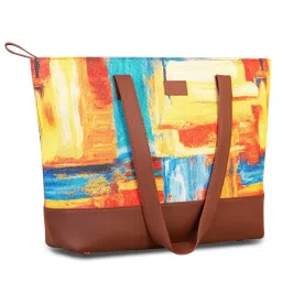 ZOUK Multicolor Printed Large Tote Bag image 3