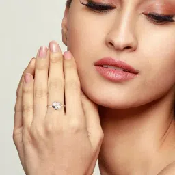 GIVA 92.5 Sterling Silver Rose of Winter Flower Ring for Women image 2