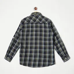 Crimsoune Club Kids Multicoloured Cotton Chequered Shirt image 2