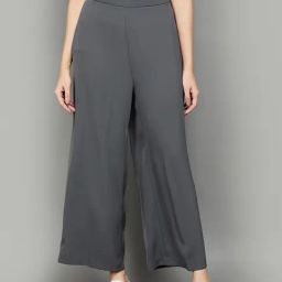 Code by Lifestyle Grey High Rise Flared Pants-picture-43