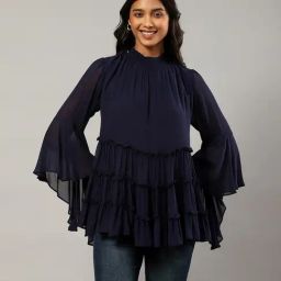 Label Ritu Kumar Navy Top-picture-40