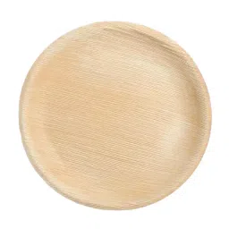 PRAKRITII CULTIVATING GREEN 254 mm(10 Inch) Disposable, Natural & Biodegradable Round Areca Leaf Plate (Pack of 50)-image-54