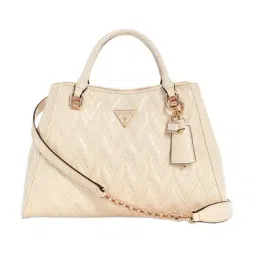 Guess Cream Adelard Quilted Satchel-picture-23
