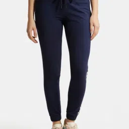 Jockey Navy Printed Joggers-image-96