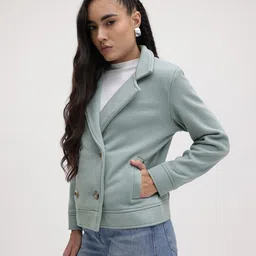 The Roadster Life Co. Notched Lapel Collar Double-Breasted Regular Fit Overcoat image 5