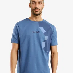 RARE RABBIT Men Printed Pockets Boxy T-shirt image 1