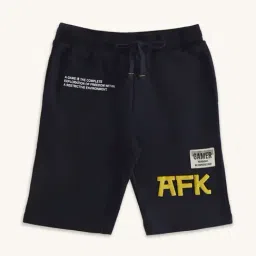 Pantaloons Junior Navy Cotton Printed Shorts-picture-48