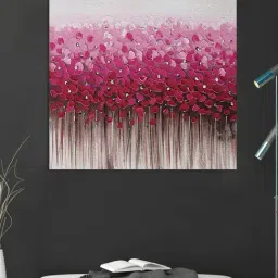 Art Street Printed Pink Cotton Canvas Wall Art-image-96