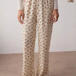 Trendyol Women Pack Of 2 Printed High-Rise Lounge Pants-image-40