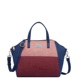 Caprese Meridet Red & Pink Color Block Medium Handbag-picture-17