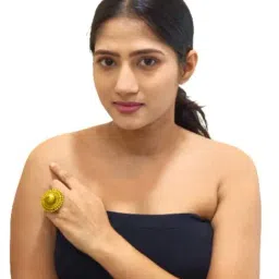 Ahilya Jewels 92.5 Sterling Silver Shikhara Cocktail Ring for Womem-image-15