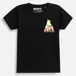 RASPY Boys Pack Of 3 Typography Printed Round Neck Pure Cotton Regular Fit T-Shirts image 5